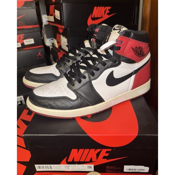 Air Jordan 1 Retro High OG Black Toe 2016 Men’s 13 main image 6